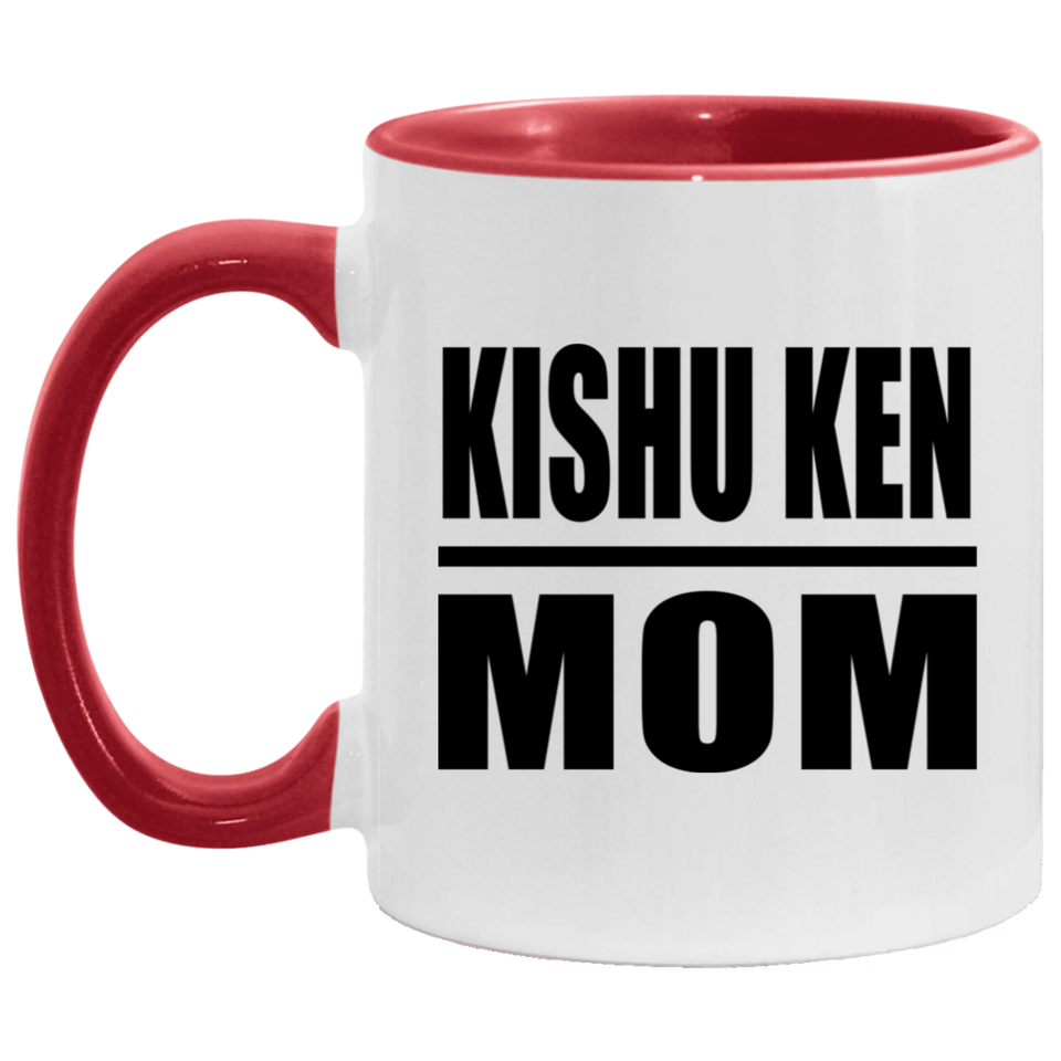 Kishu Ken Mom - 11oz Accent Mug Red