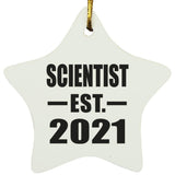 Scientist Established EST. 2021 - Star Ornament
