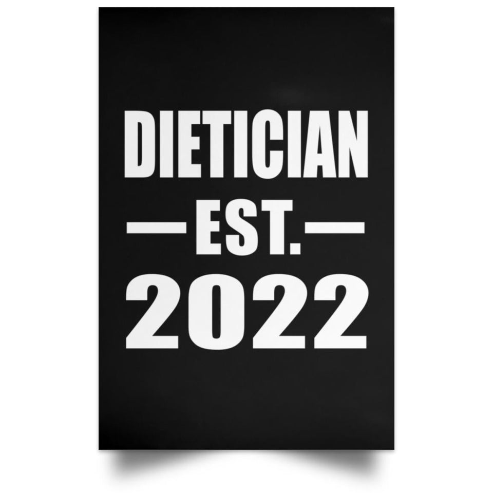 Dietician Established EST. 2022 - Poster Portrait