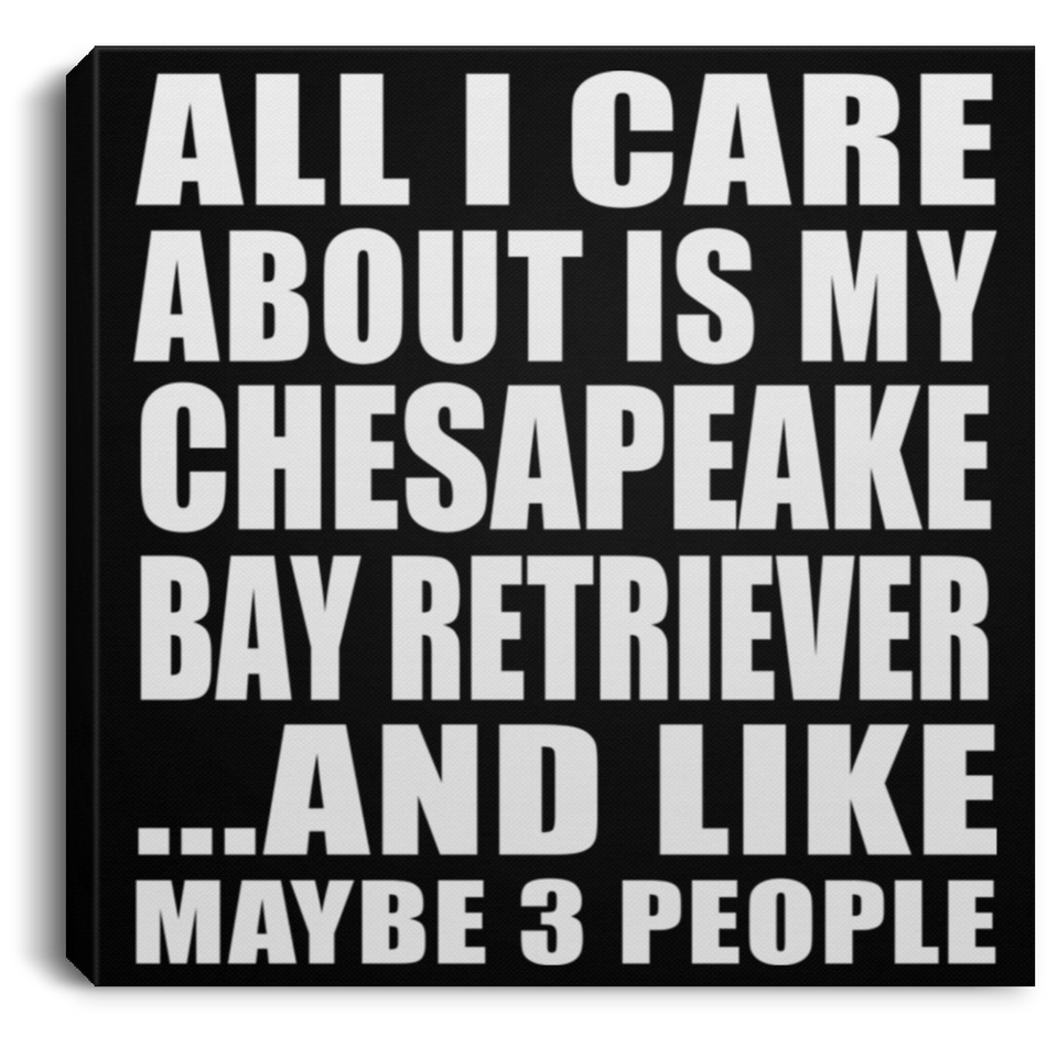 All I Care About Is My Chesapeake Bay Retriever - Canvas Square