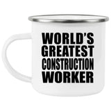 World's Greatest Construction Worker - 12oz Camping Mug