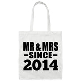 10th Anniversary Mr & Mrs Since 2014 - Tote Bag White