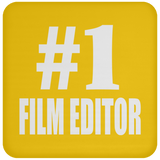 Number One #1 Film Editor - Drink Coaster