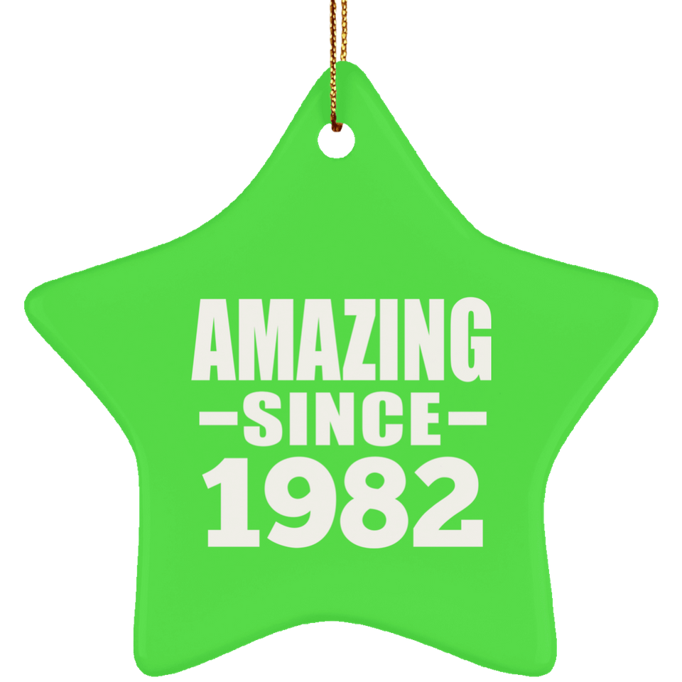 42nd Birthday Amazing Since 1982 - Star Ornament