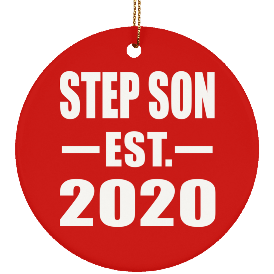 Step Son Established EST. 2020 - Circle Ornament