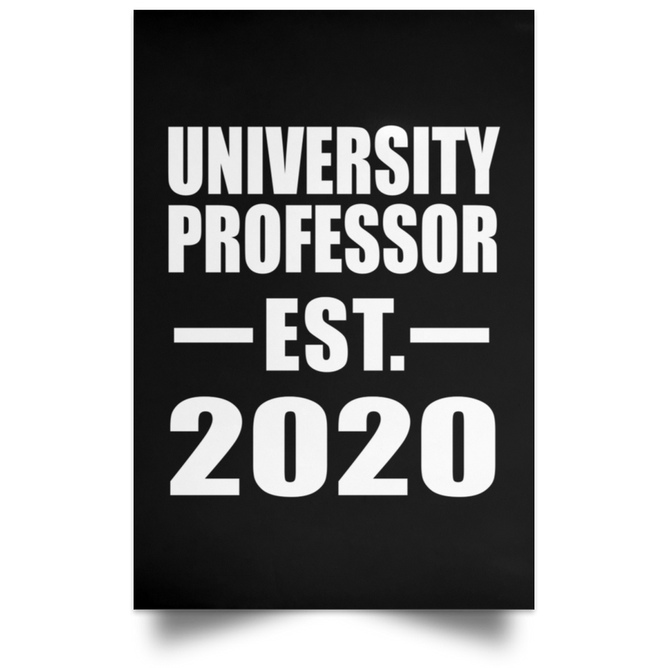 University Professor Established EST. 2020 - Poster Portrait