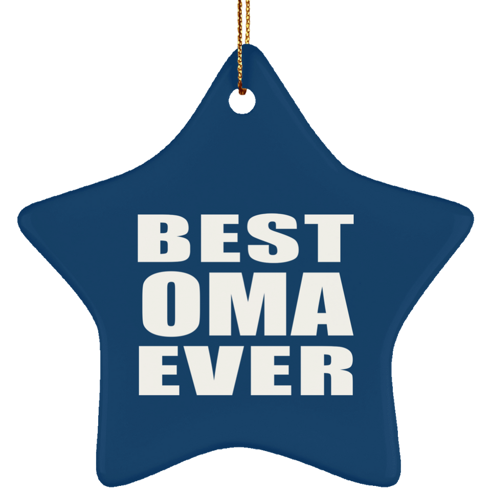 Best Oma Ever - Star Ornament