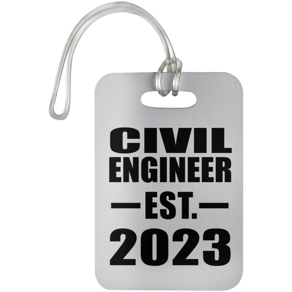 Civil Engineer Established EST. 2023 - Luggage Bag Tag