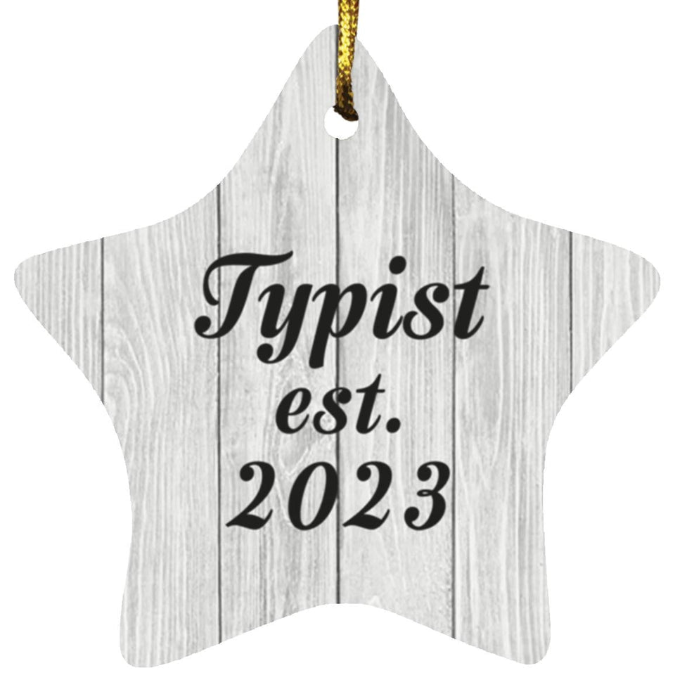 Typist Established Est. 2023 - Star Ornament F