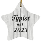 Typist Established Est. 2023 - Star Ornament F