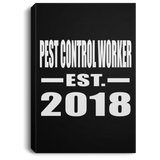 Pest Control Worker Established EST. 2018 - Canvas Portrait