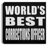 World's Best Corrections Officer - Canvas Square