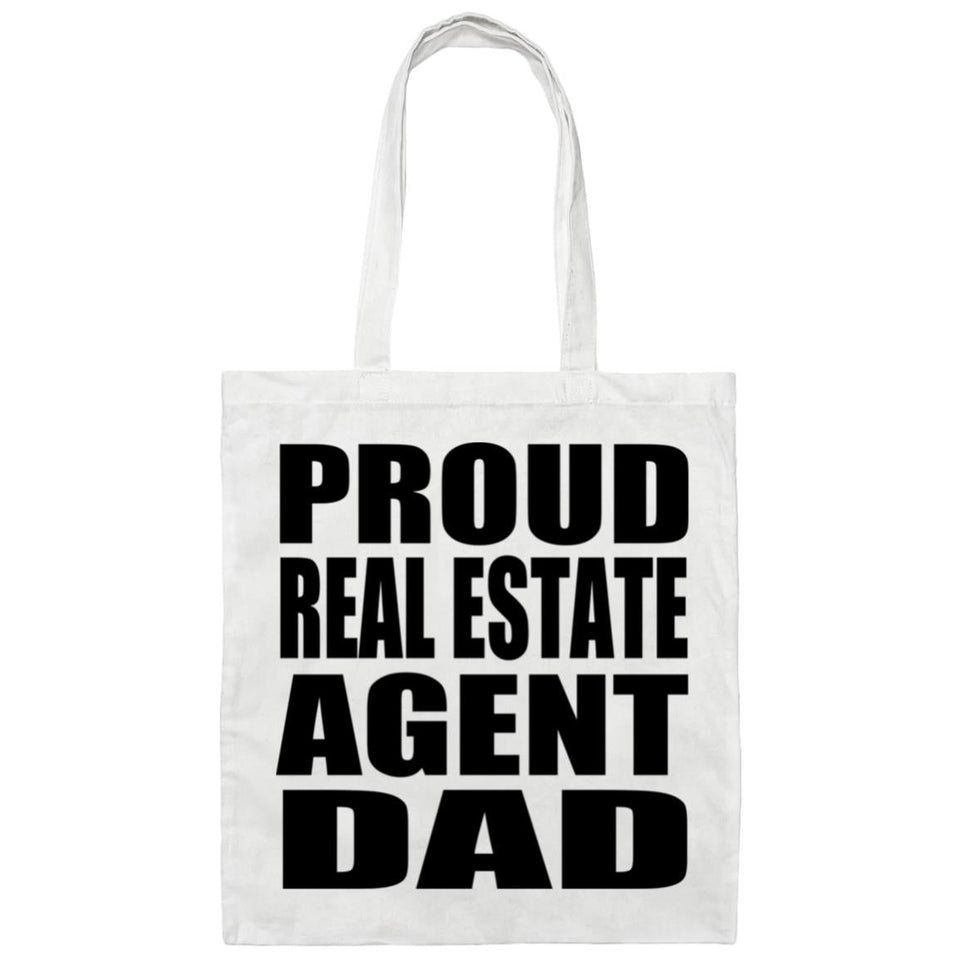 Proud Real Estate Agent Dad - Tote Bag White