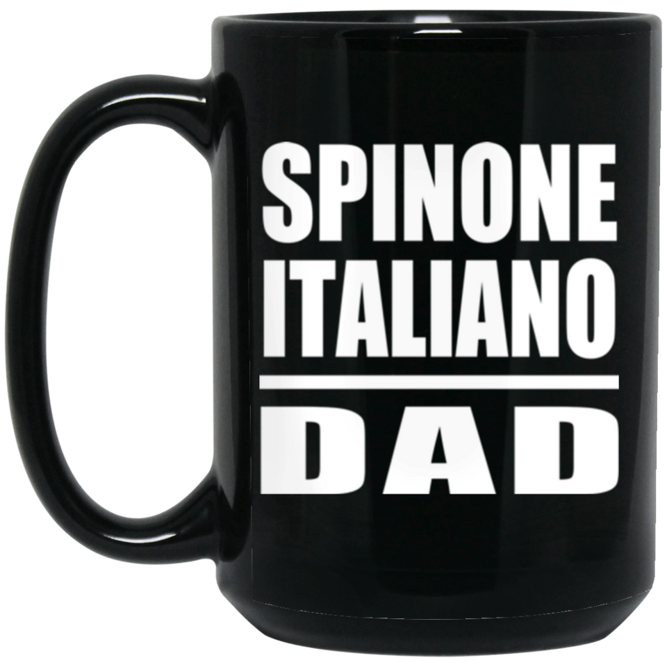 Spinone Italiano Dad - 15oz Coffee Mug Black