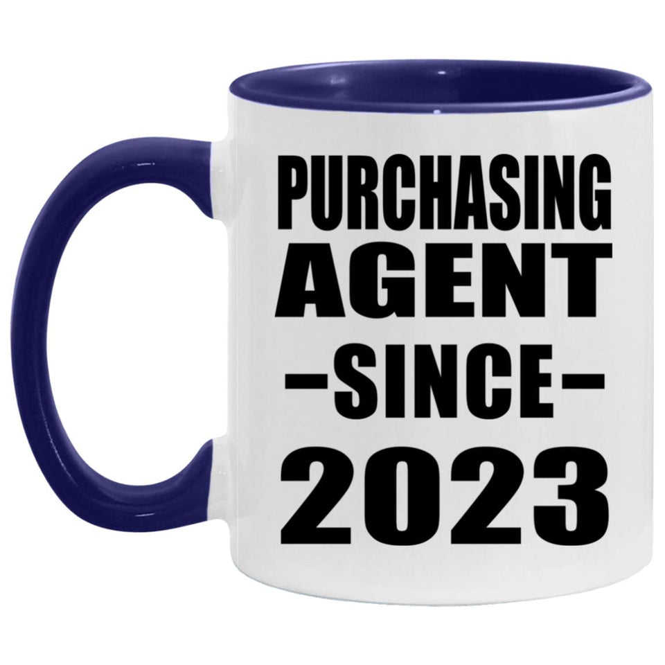 Purchasing Agent Since 2023 - 11oz Accent Mug Purple