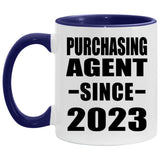 Purchasing Agent Since 2023 - 11oz Accent Mug Purple