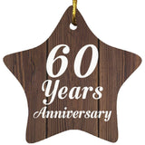 60th Anniversary 60 Years Anniversary - Star Ornament D