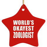 World's Okayest Zoologist - Star Ornament