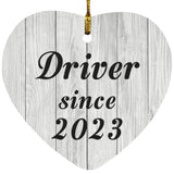 Driver Since 2023 - Heart Ornament F