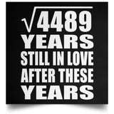 67th Anniversary Square Root of 4489 Years Still In Love - Poster Square
