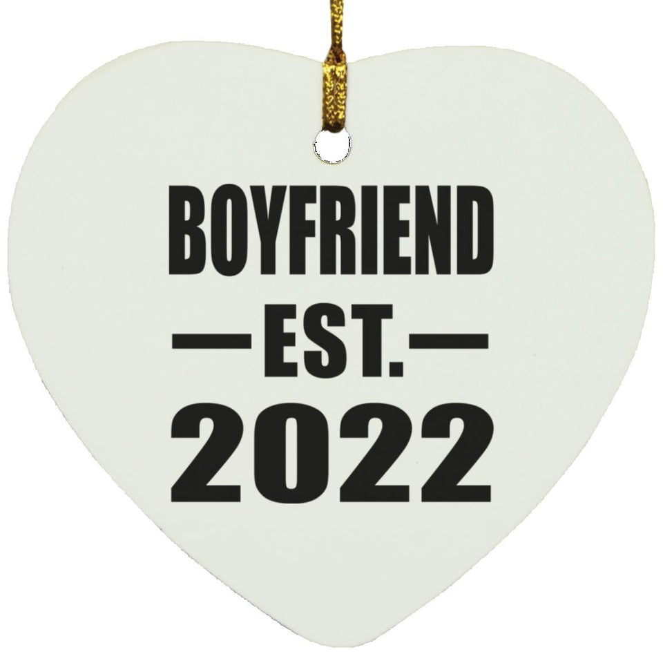 Boyfriend Established EST. 2022 - Heart Ornament