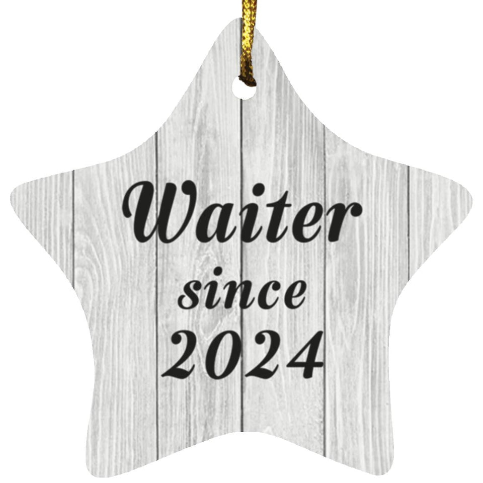 Waiter Since 2024 - Star Ornament F