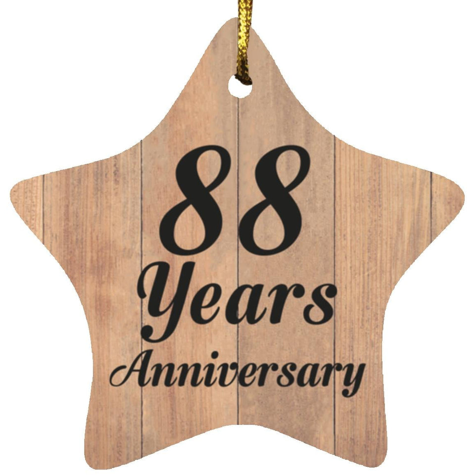 88th Anniversary 88 Years Anniversary - Star Ornament C