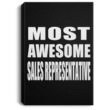 Most Awesome Sales Representative - Canvas Portrait