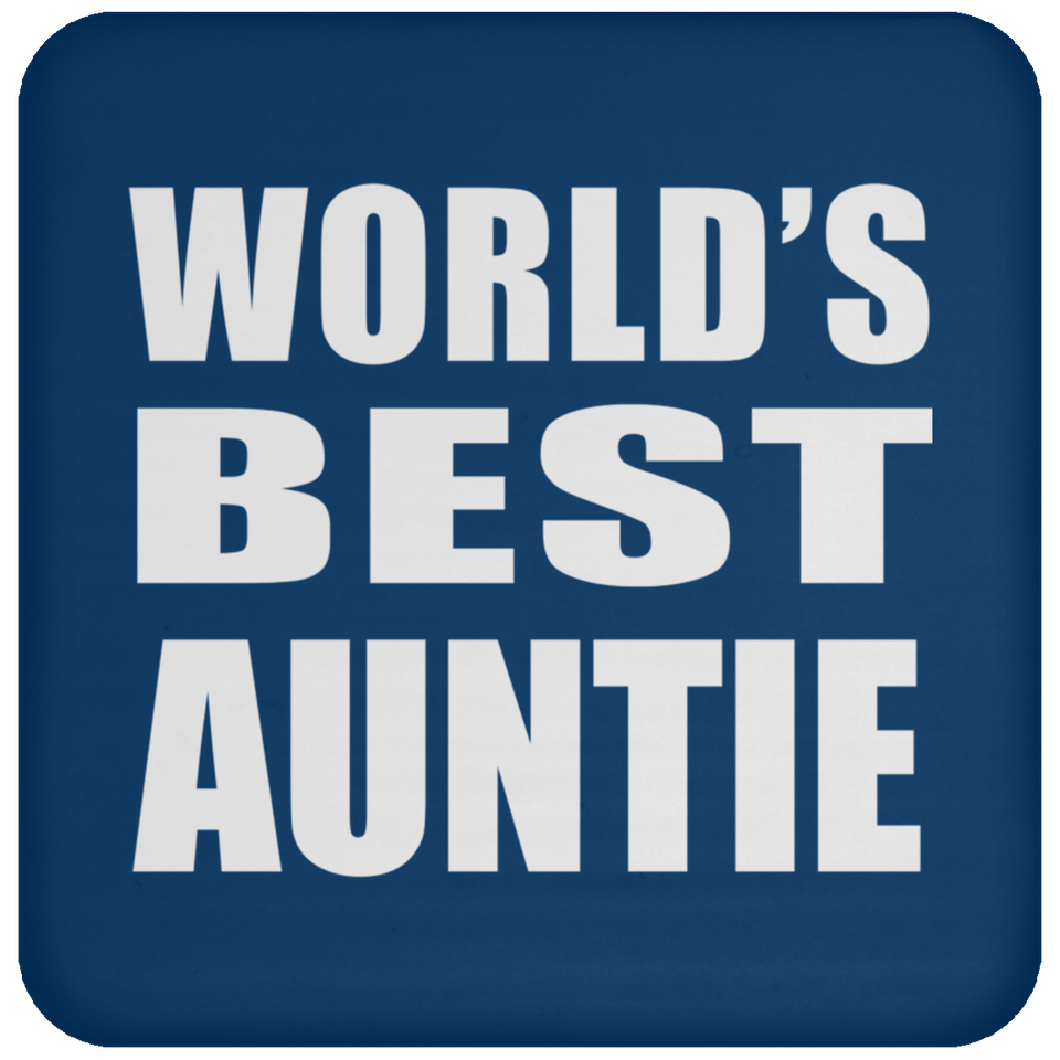 World's Best Auntie - Drink Coaster