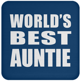 World's Best Auntie - Drink Coaster