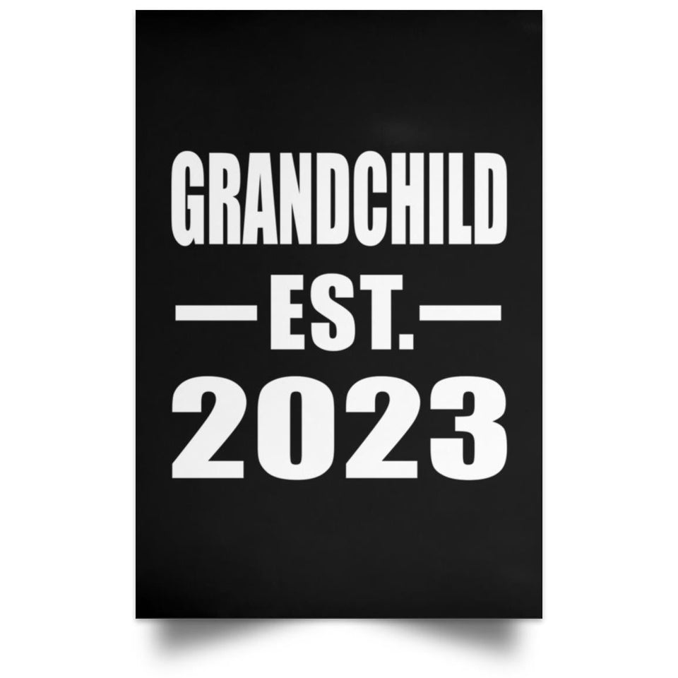 Grandchild Established EST. 2023 - Poster Portrait