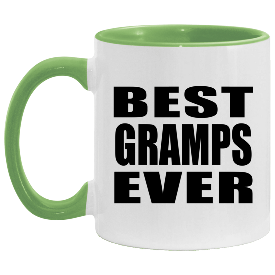 Best Gramps Ever - 11oz Accent Mug Green