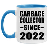 Garbage Collector Since 2022 - 11oz Accent Mug Blue