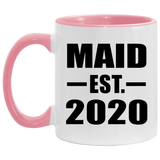 Maid Established EST. 2020 - 11oz Accent Mug Pink