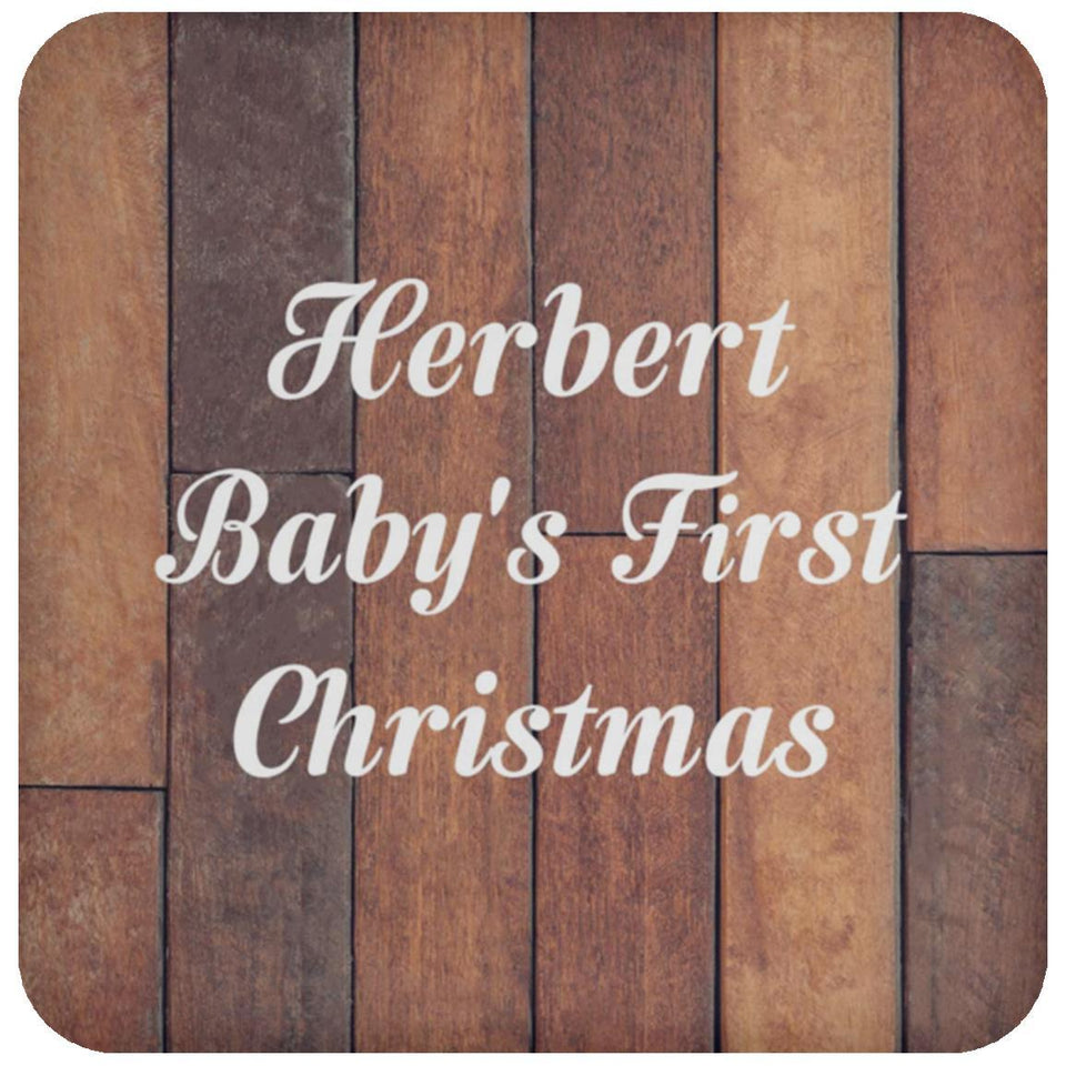 Herbert Baby's First Christmas - Drink Coaster E