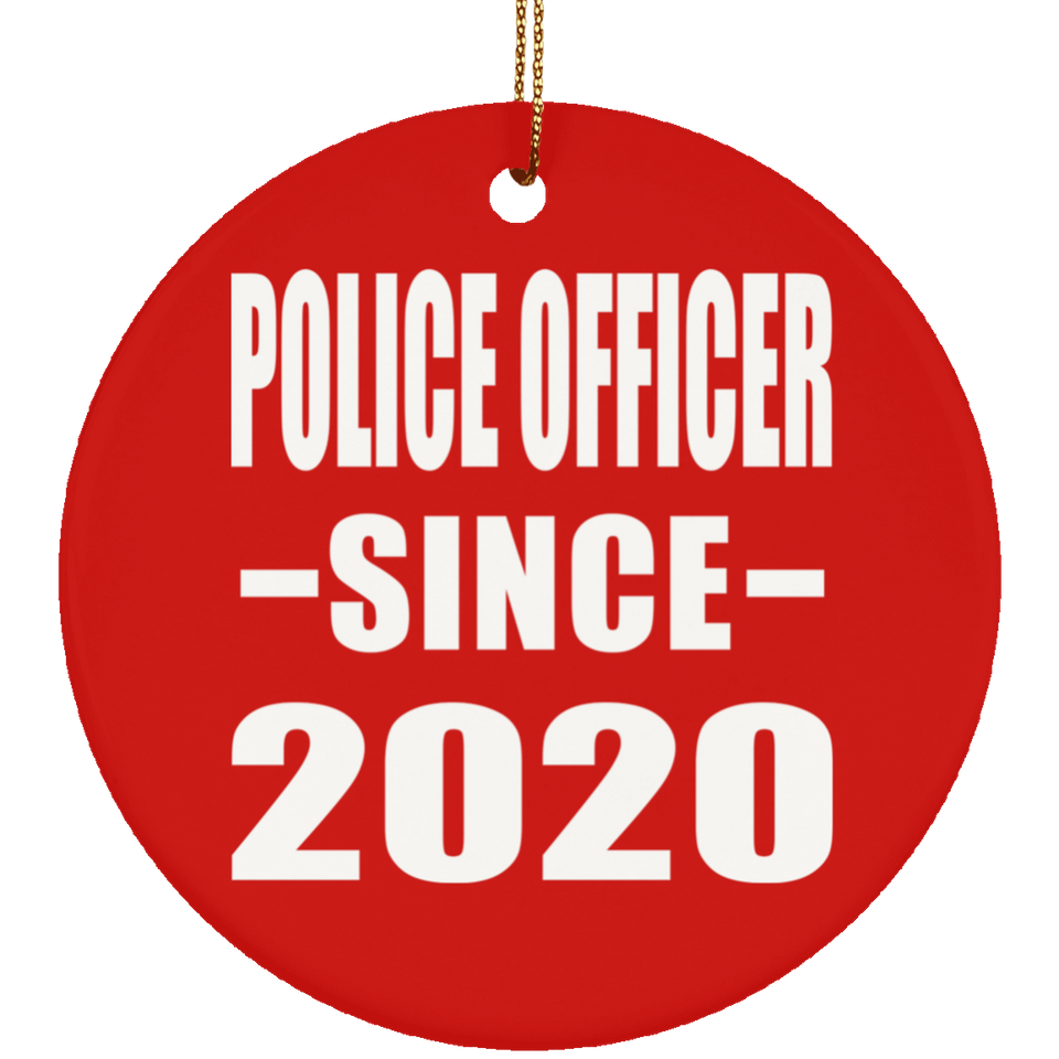 Police Officer Since 2020 - Circle Ornament