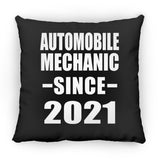 Automobile Mechanic Since 2021 - Throw Pillow Black
