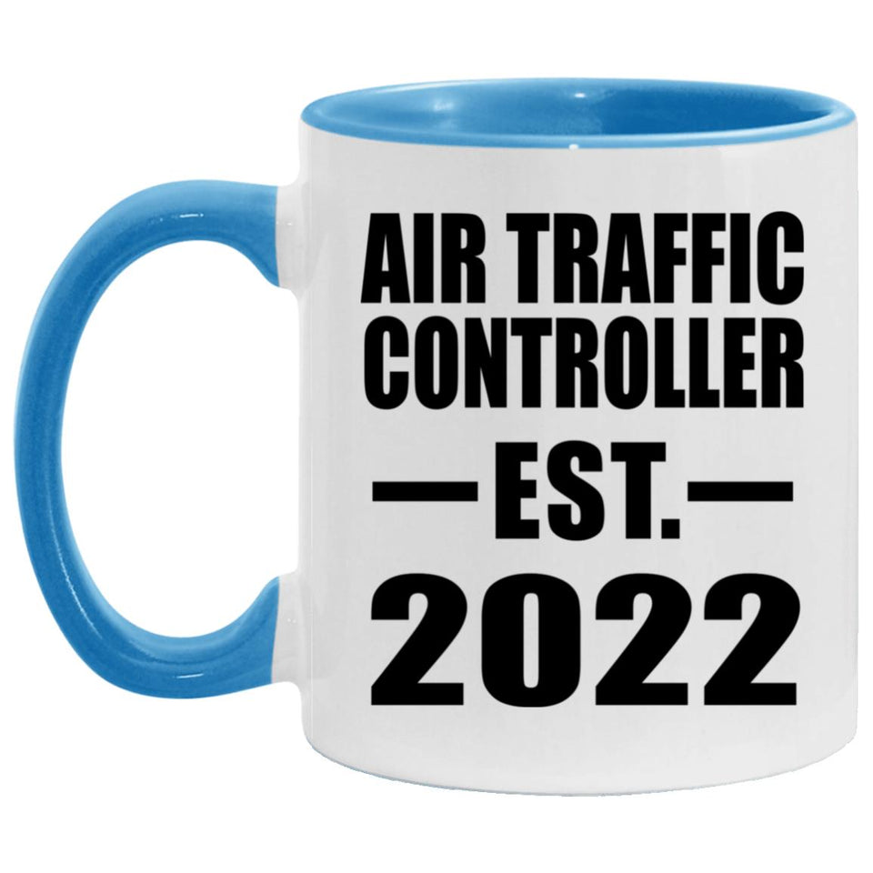 Air Traffic Controller Established EST. 2022 - 11oz Accent Mug Blue