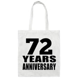 72nd Anniversary 72 Years - Tote Bag White