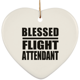 Blessed Flight Attendant - Heart Ornament