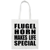 Flugel Horn Makes Life Special - Tote Bag White
