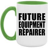 Future Equipment Repairer - 15oz Accent Mug Green