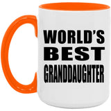 World's Best Granddaughter - 15oz Accent Mug Orange