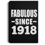 106th Birthday Fabulous Since 1918 - Canvas Portrait