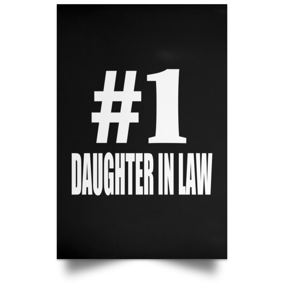 Number One #1 Daughter In Law - Poster Portrait