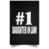 Number One #1 Daughter In Law - Poster Portrait