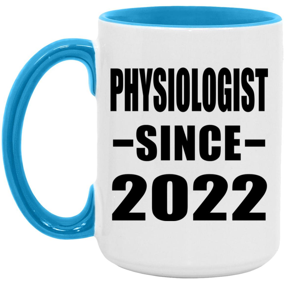 Physiologist Since 2022 - 15oz Accent Mug Blue