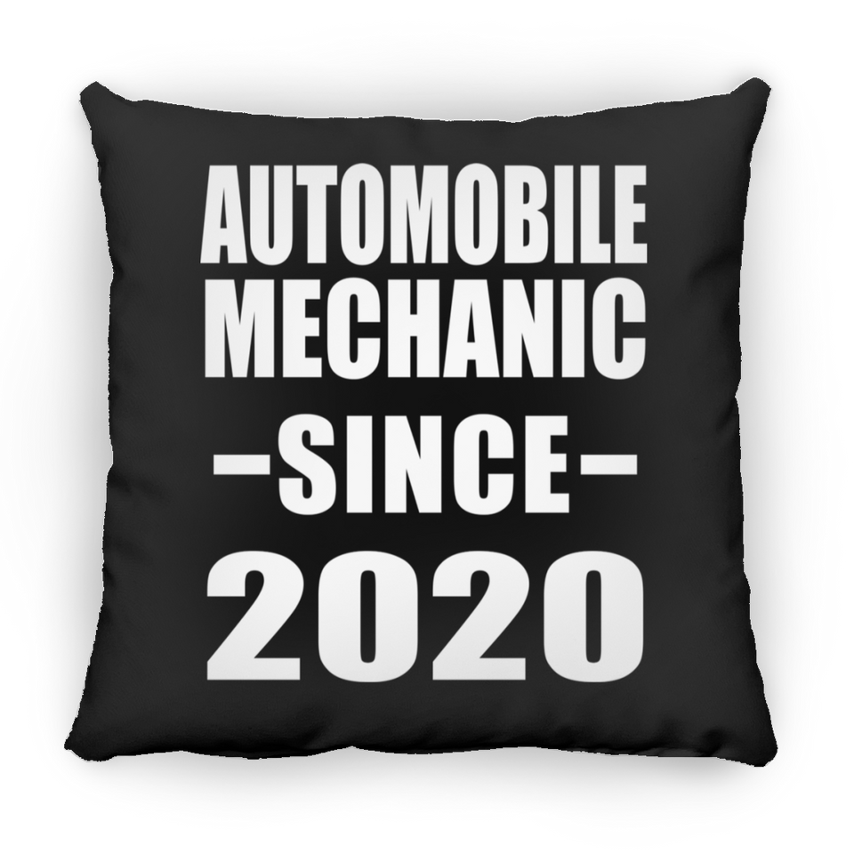 Automobile Mechanic Since 2020 - Throw Pillow Black