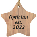 Optician Established Est. 2022 - Star Ornament C