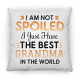 I Am Not Spoiled I Just Have The Best Grandma In The World - Throw Pillow